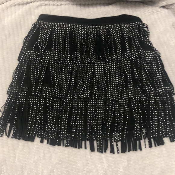 Honey high waist Fringe skirt current on site - Picture 5 of 8